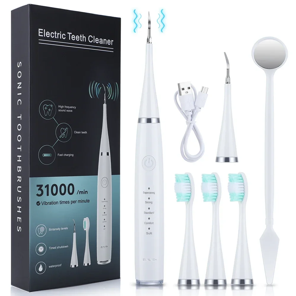 Teeth Whitening Express - Ultrasoniczny skaler do czyszczenia zębów, usuwania