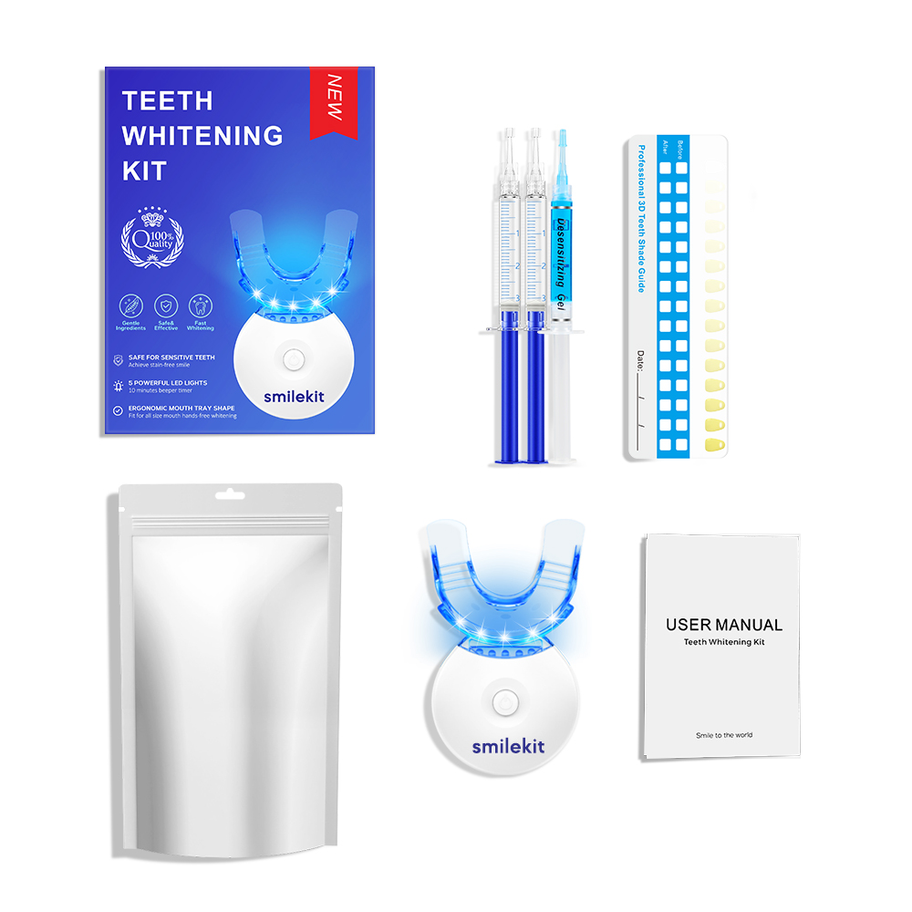 Teeth Whitening Gels - Zestaw do wybielania zębów - 5-krotny