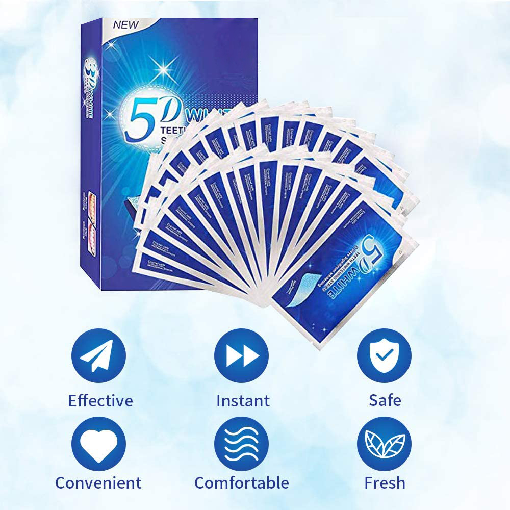 Paski do wybielania zębów 5D,  – Teeth Whitening Gels recenzja i cena